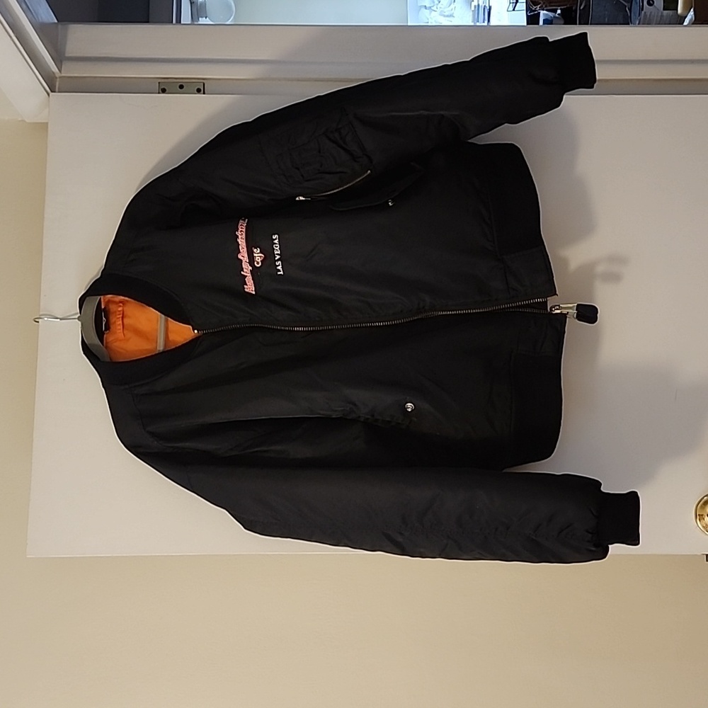 Vintage Harley Davidson Cafe Bomber Jacket